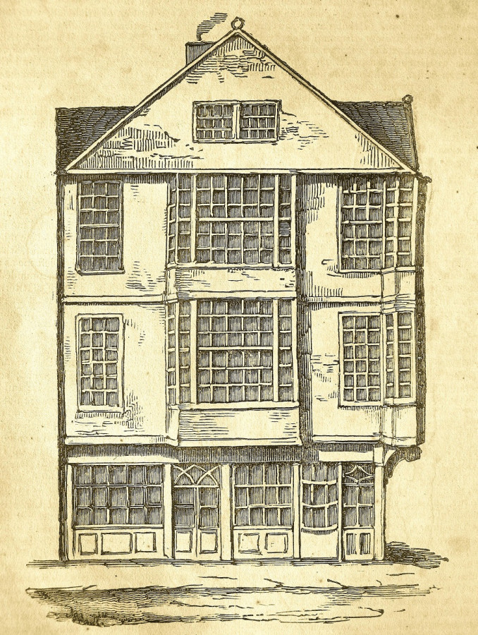 The last known intact timber-caged house in Dublin on the corner of Castle Street