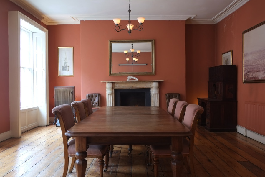 Original drawing room overlooking Castle Street, when in use as a boardroom