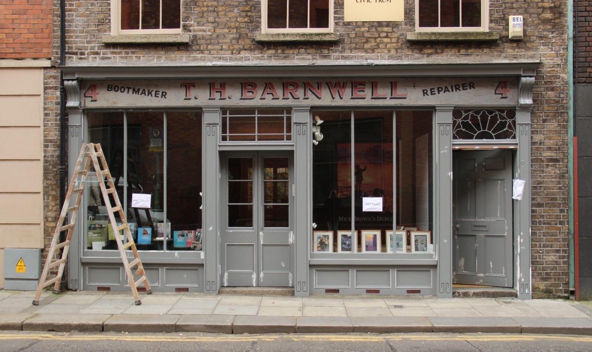 Shopfront being redecorated in 2015