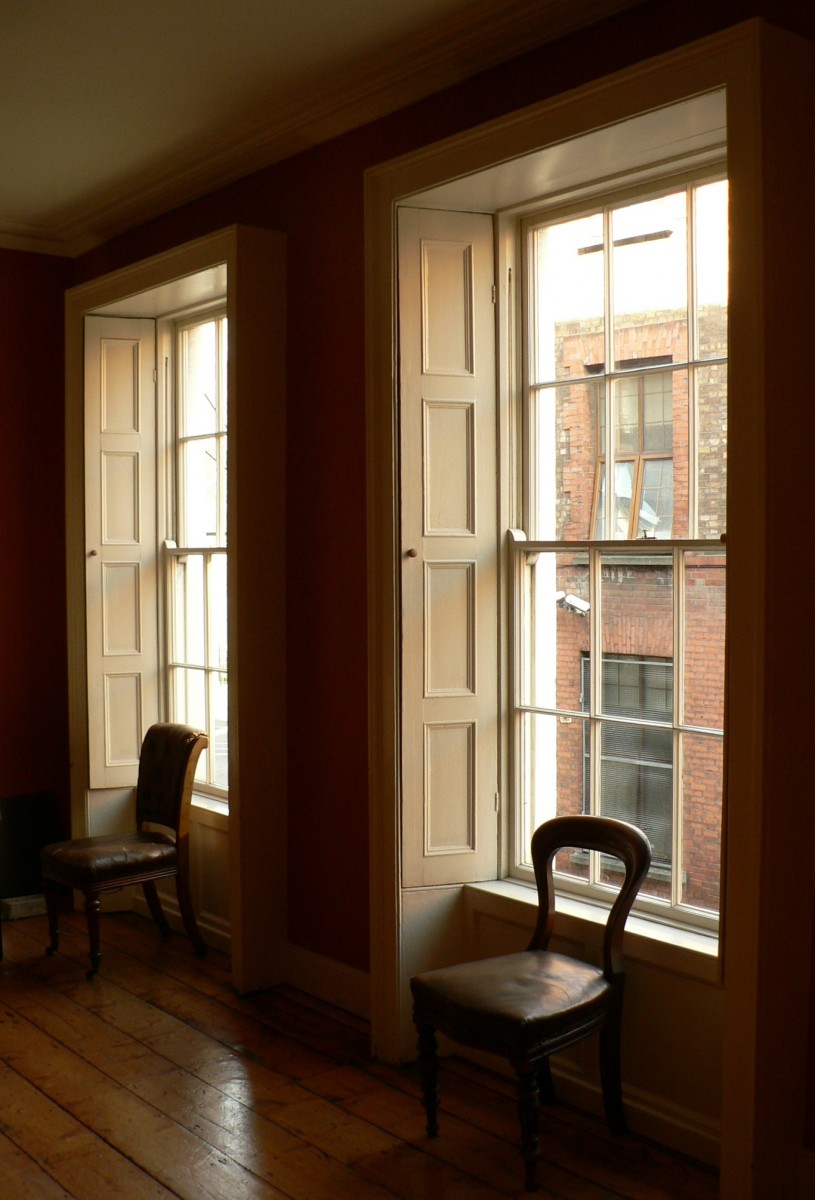 First floor windows and shutter boxes 