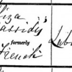 Record of occupant in 4 Castle Street in 1879 